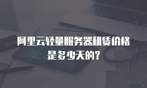阿里云轻量服务器租赁价格是多少天的？
