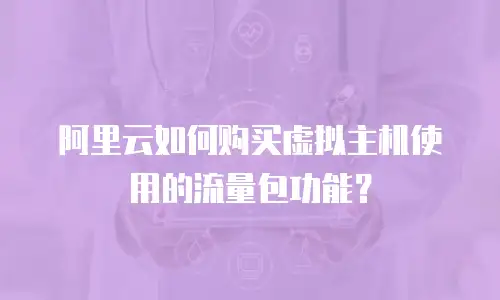 阿里云如何购买虚拟主机使用的流量包功能？