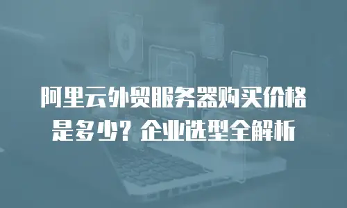 阿里云外贸服务器购买价格是多少？企业选型全解析