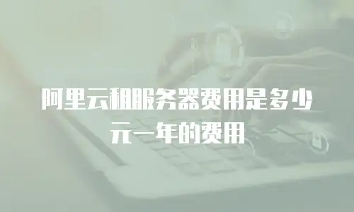 阿里云租服务器费用是多少元一年的费用