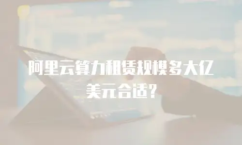 阿里云算力租赁规模多大亿美元合适？