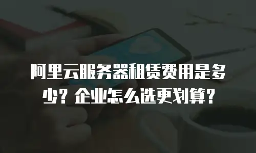 阿里云服务器租赁费用是多少？企业怎么选更划算？