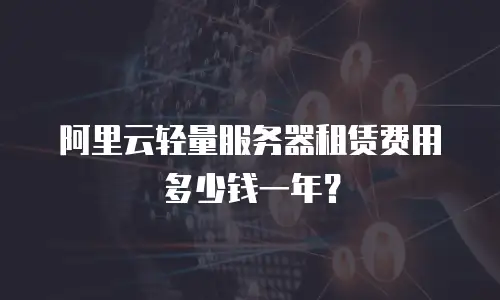 阿里云轻量服务器租赁费用多少钱一年？