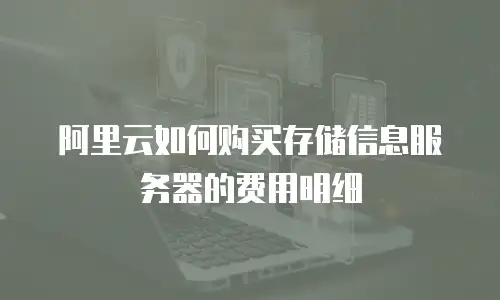 阿里云如何购买存储信息服务器的费用明细