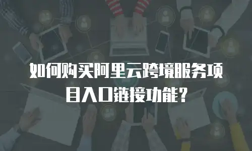 如何购买阿里云跨境服务项目入口链接功能？