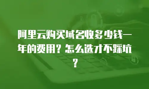 阿里云购买域名收多少钱一年的费用？怎么选才不踩坑？