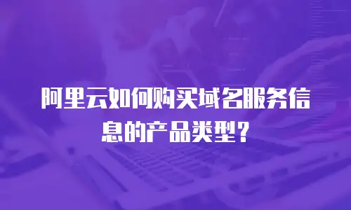 阿里云如何购买域名服务信息的产品类型？