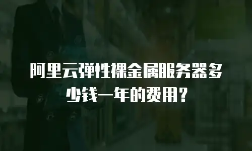 阿里云弹性裸金属服务器多少钱一年的费用？