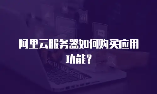 阿里云服务器如何购买应用功能？