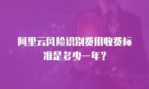 阿里云风险识别费用收费标准是多少一年？