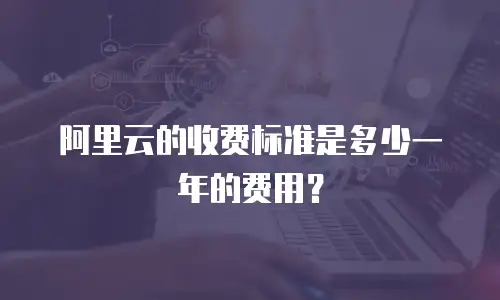 阿里云的收费标准是多少一年的费用？