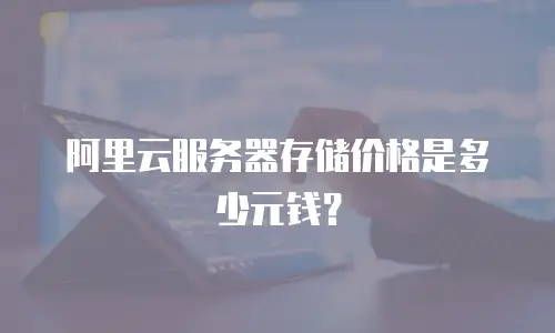 阿里云服务器存储价格是多少元钱？