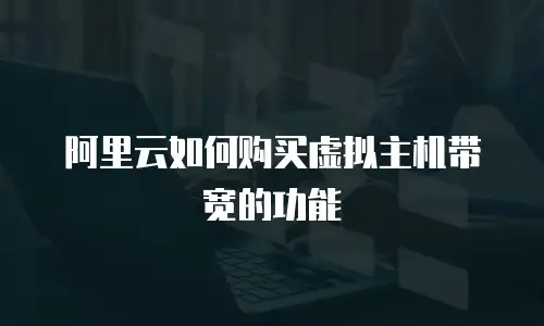 阿里云如何购买虚拟主机带宽的功能
