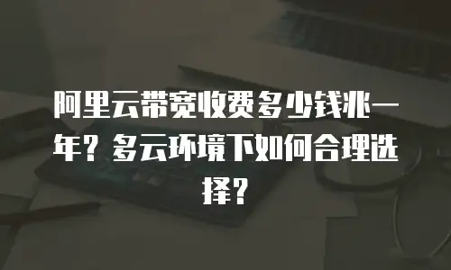阿里云带宽收费多少钱兆一年？多云环境下如何合理选择？