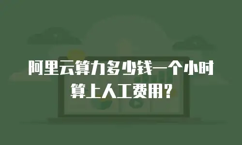 阿里云算力多少钱一个小时算上人工费用？