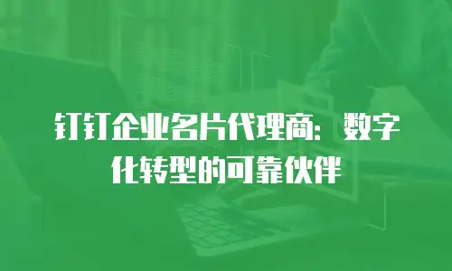 钉钉企业名片代理商：数字化转型的可靠伙伴
