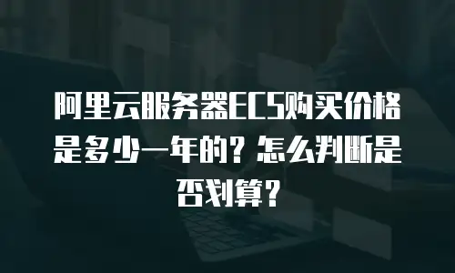阿里云服务器ECS购买价格是多少一年的？怎么判断是否划算？