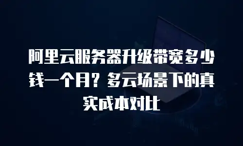阿里云服务器升级带宽多少钱一个月？多云场景下的真实成本对比