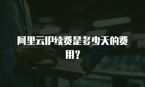 阿里云IP续费是多少天的费用？