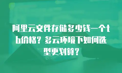 阿里云文件存储多少钱一个tb价格？多云环境下如何选型更划算？