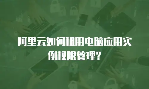 阿里云如何租用电脑应用实例权限管理？