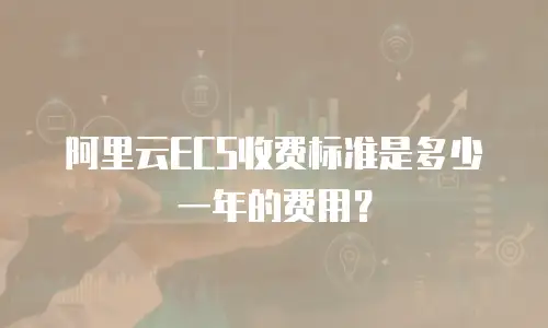 阿里云ECS收费标准是多少一年的费用？