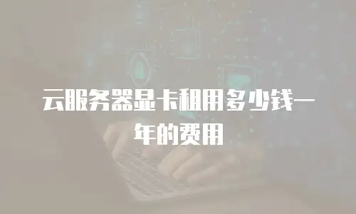 云服务器显卡租用多少钱一年的费用