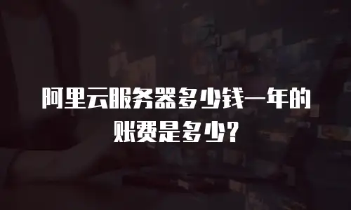 阿里云服务器多少钱一年的账费是多少？