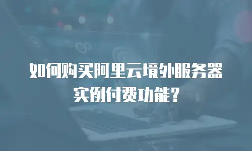 如何购买阿里云境外服务器实例付费功能？