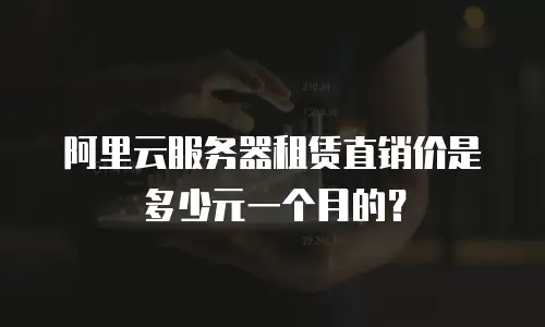 阿里云服务器租赁直销价是多少元一个月的？