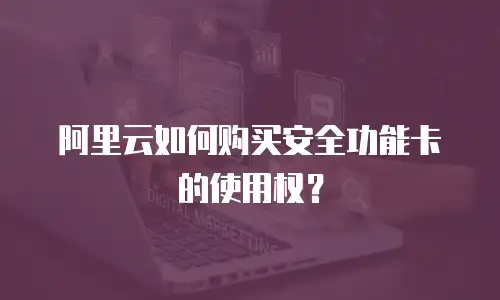 阿里云如何购买安全功能卡的使用权？