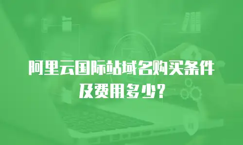 阿里云国际站域名购买条件及费用多少？