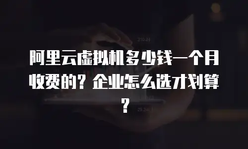 阿里云虚拟机多少钱一个月收费的？企业怎么选才划算？