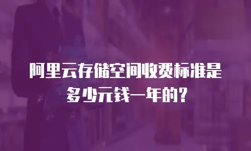 阿里云存储空间收费标准是多少元钱一年的？