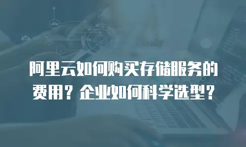 阿里云如何购买存储服务的费用？企业如何科学选型？