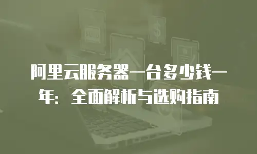 阿里云服务器一台多少钱一年：全面解析与选购指南