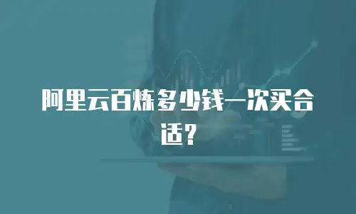 阿里云百炼多少钱一次买合适？