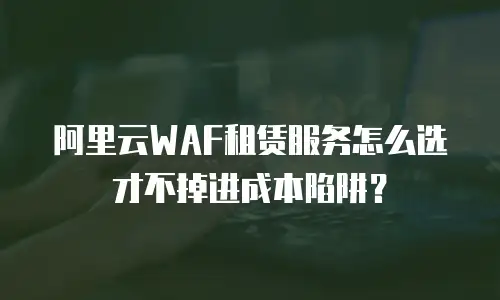 阿里云WAF租赁服务怎么选才不掉进成本陷阱？