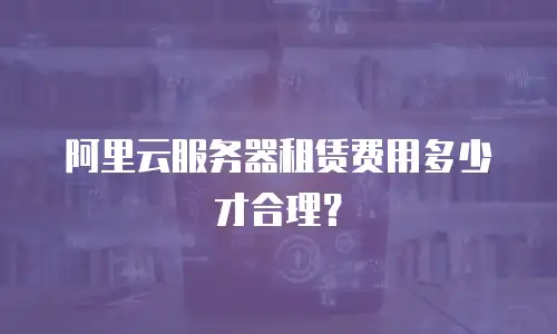 阿里云服务器租赁费用多少才合理？