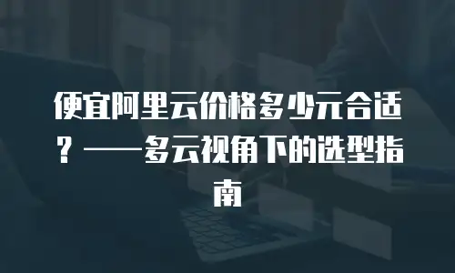 便宜阿里云价格多少元合适？——多云视角下的选型指南