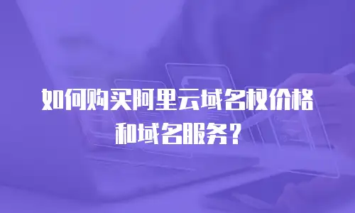 如何购买阿里云域名权价格和域名服务？