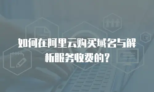 如何在阿里云购买域名与解析服务收费的？