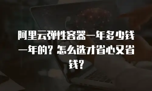 阿里云弹性容器一年多少钱一年的？怎么选才省心又省钱？