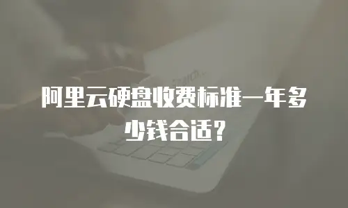 阿里云硬盘收费标准一年多少钱合适？