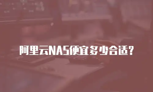 阿里云NAS便宜多少合适？