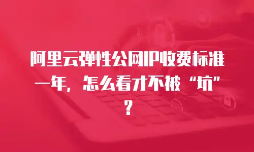 阿里云弹性公网IP收费标准一年，怎么看才不被“坑”？