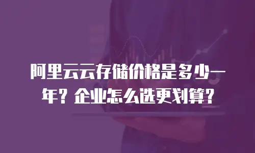 阿里云云存储价格是多少一年？企业怎么选更划算？