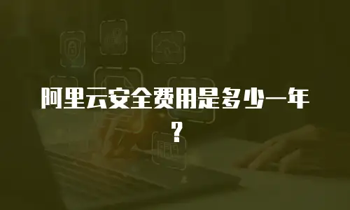 阿里云安全费用是多少一年？