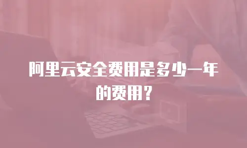 阿里云安全费用是多少一年的费用？