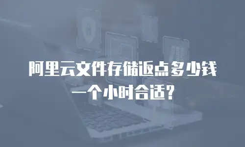 阿里云文件存储返点多少钱一个小时合适？